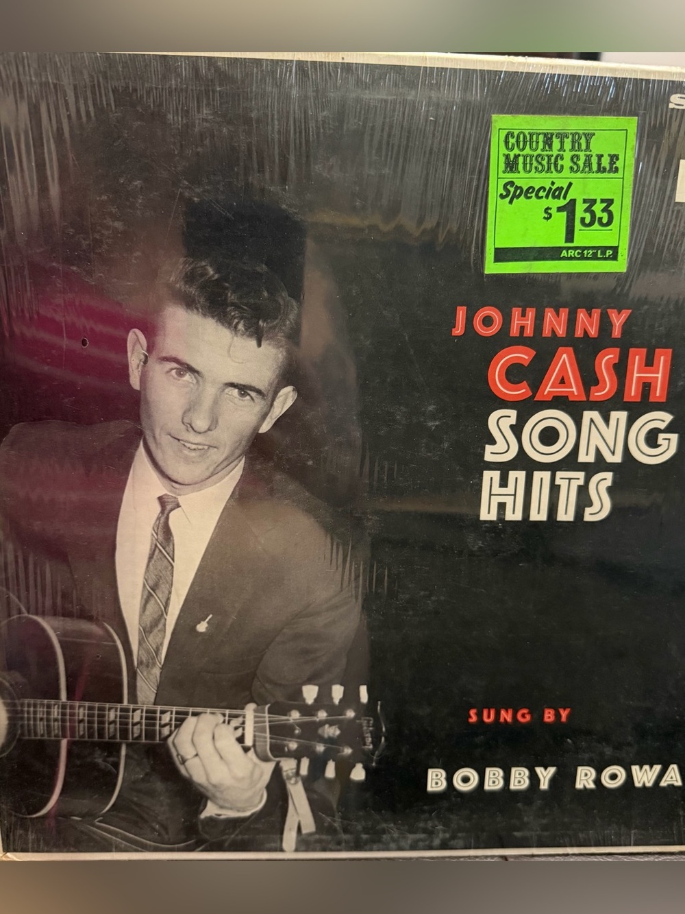 rare cdn BOBBY ROWAN nr mint vinyl lp JOHNNY CASH SONG HITS